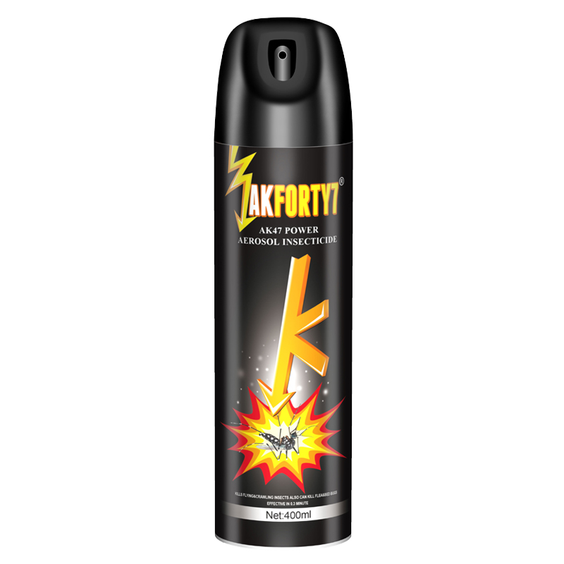 600ml black ak47 insects killer aerosol spray